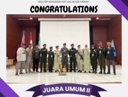 Resimen Mahasiswa Sat.720 IAI DDI Sidrap Meraih Kejuaraan di Uin Alauddin Makassar dalam kegiatan  Lomba Pekan Komando Antar Satuan Se-Wolter Mongisidi